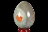Polished Polychrome Jasper Egg - Madagascar #118657-1